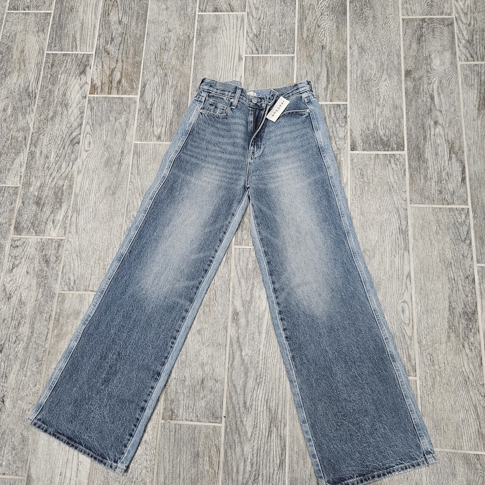 Classic Blue Wide-Leg Women Jeans